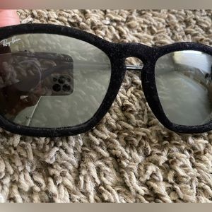 Raybans Chris Black Velvet Sunglasses